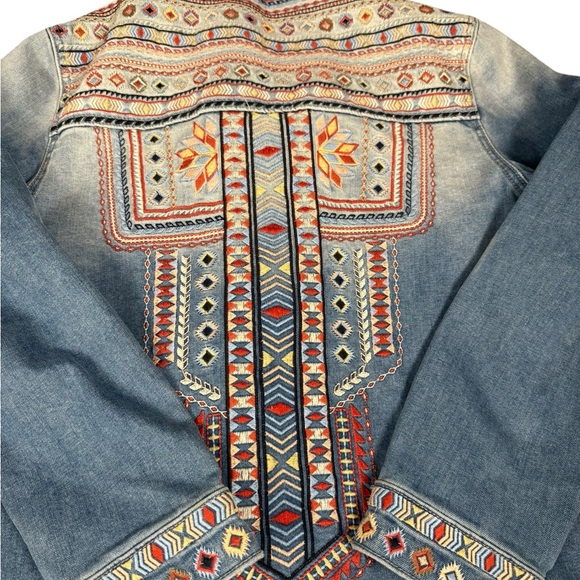 DRIFTWOOD Denim Jacket with Embroidered Accents - Picture 3 of 16